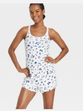 Colsie Amalfi Euro Print Tank, Short, And Long Pant Bundle